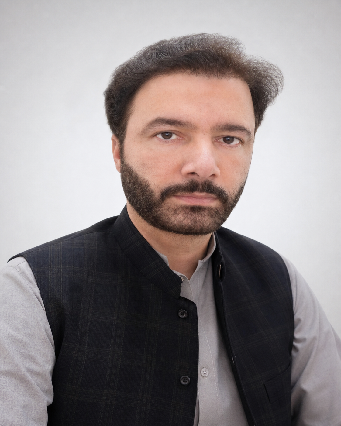 Portrait of Dr Khurshid Alam